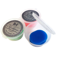 Комплект из 6 демпферных стикеров синего цвета для приглушения звука и обертонов барабанов и тарелок