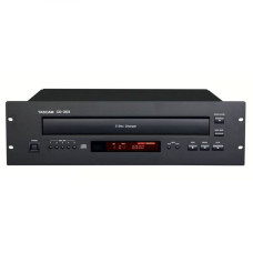 TASCAM CD-355 CD плеер, 5-дисковый, CDDA, CDR, CDRW, mp3, XLR, SPDIF оптический и коаксиальный, ПДУ,