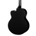 AB850F-BK-BAG Acoustic Bass Series Электро-акустическая бас-гитара, с вырезом, черная, Cort