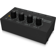 Behringer MX400 - аналоговый микшер, 4-канала, 4 линейных моно входа Jack, моно-выход Jack 