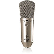 Behringer B-1 кардиоидный конденсаторный микрофон с диафрагмой 1", 20-20000Гц, аттенюатор -10дБ, держатель "паук", кейс