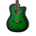 GA-H10-38-GR Акустическая гитара, с вырезом, зеленая, Smiger