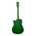 GA-H10-38-GR Акустическая гитара, с вырезом, зеленая, Smiger