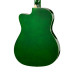 GA-H10-38-GR Акустическая гитара, с вырезом, зеленая, Smiger