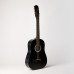 ACD-39A-73-BK Акустическая гитара, 7-струнная, черная, АККОРД