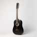 ACD-39A-73-BK Акустическая гитара, 7-струнная, черная, АККОРД