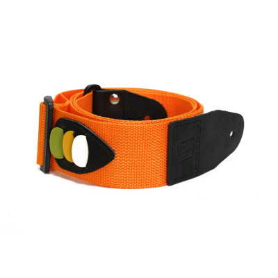 MB5030-139 Ремень для гитары, нейлоновый, апельсиновый, Mamba straps