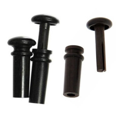 VE11E Пуговица для скрипки, разборная, черное дерево, WBO