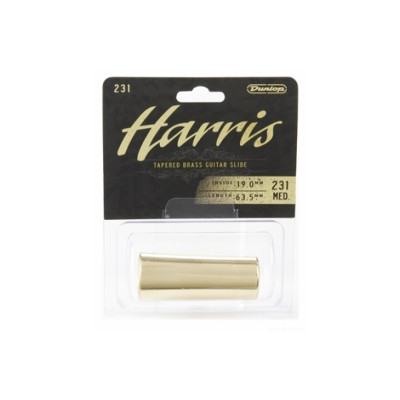 Dunlop 231 Harris Medium слайд латунный с изгибом
