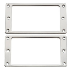 MX3562CR-2 Рамка звукоснимателя, металл, плоская, хром, 2шт, Musiclily