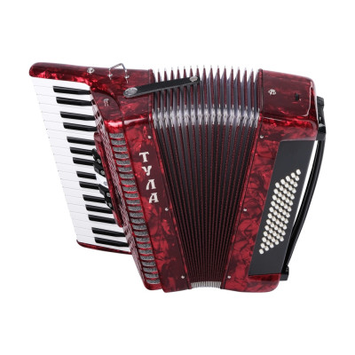 A-6-RD Аккордеон "Тула" 34х60-III-5, красный, Тульская Гармонь