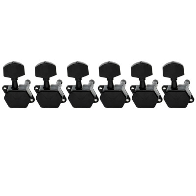 MX1353BK-6 Колки для гитары 6п, черные, Musiclily