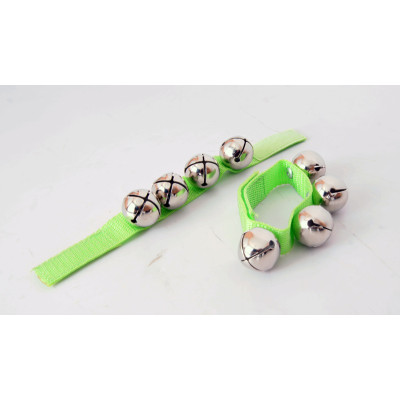 WRB-425 Колокольчики круглые d25мм 4 штуки на ремешке на запястье. DADI