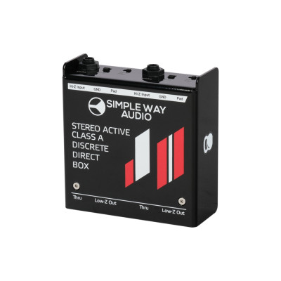 J2mini-steel Дибокс, преобразователь сигнала для гитары, активный, стальной корпус, Simpleway Audio