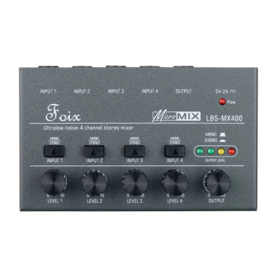 LBS-MX400 Микшер, 4 канала, Foix
