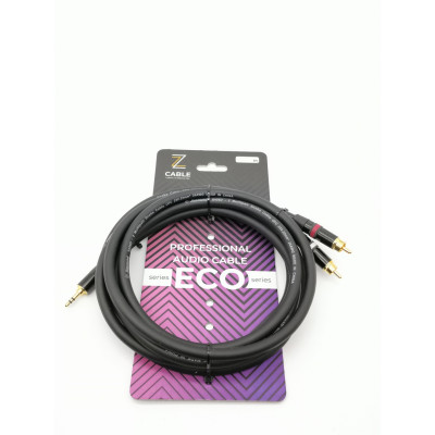 E32-3,5-2RCA-0300 Кабель аудио 3.5мм-2хRCA, 3м, ZZcable