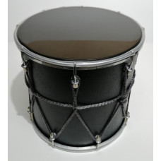 BK-10Blmv Барабан кавказский 10" с веревкой 25х25.4см, цвет - чёрный матовый, Мастерская Бехтеревых