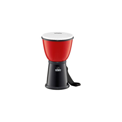 NINO18R/BK Джембе 8", черный/красный, пластик, Nino Percussion