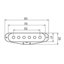 VSN-3 Звукосниматель для электрогитары, сингл, нековый, Smiger