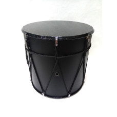 MZ-B12bKB Барабан кавказский 12", черный, черные мембраны, с чехлом, MEZZO