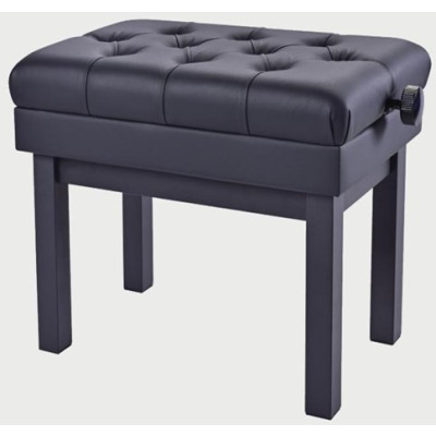 HY-TM58-SATIN-BLACK Банкетка, матовый черный, искусственная кожа, Rin