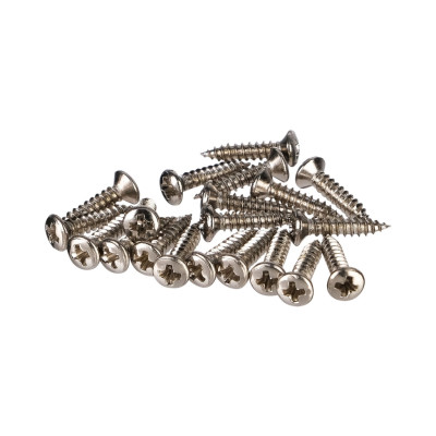 WO2512-CR Саморез 2,5х12мм, хром, 20 шт. в упаковке, Paxphil