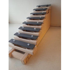 SGBS9 Металлофон разборный (глокеншпиль) сопрано 8 нот, с подставкой-"лесенкой", Sinkopa