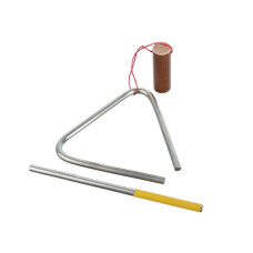 MS-ZH-TR-610 Треугольник с палочкой, диаметр 6 мм, длина стороны 10 см, Мастерская Сереброва