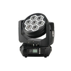 FO-710E Вращающаяся голова Wash, RGBW, LED 7х10Вт+60х0,2Вт, LFocus