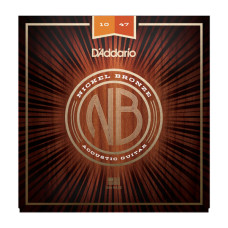 NB1047 Nickel Bronze Комплект струн для акустической гитары, Extra Light, 10-47, D'Addario NB1047 Nickel Bronze Комплект струн для акустической гитары, Extra Light, 10-47, D'Addario