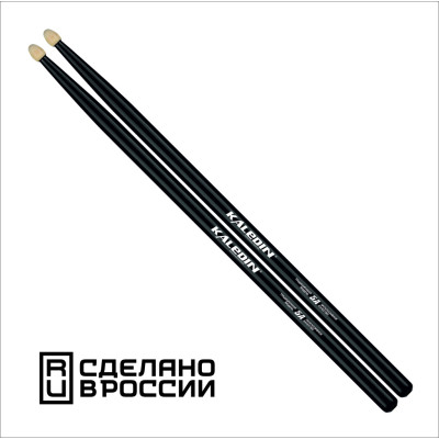 7KLHBBK5A Black 5A Барабанные палочки, граб, флуоресцентные, Kaledin Drumsticks
