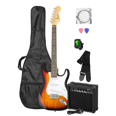 FGP/FGP-STK-SB Электрогитара в комплекте с комбоусилителем, санберст, Foix