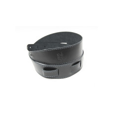 FL1110531LP Premier Ремень для гитары, кожаный, черный, отстрочка ниткой темный графит, Fidel