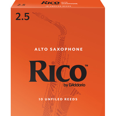 RJA1025 Rico Трости для саксофона альт, размер 2.5, 10шт в упаковке Rico