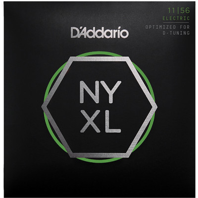 NYXL1156 NYXL Комплект струн для электрогитары, M Top / E-H Bottom, 11-56, D'Addario