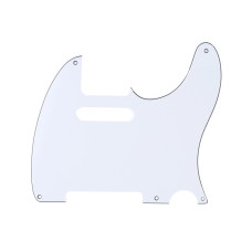 MX1410WH Пикгард для гитары Fender Telecaster, 3 слоя, белая, Musiclily