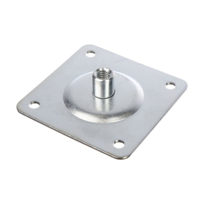 104008 M10 Соединительная пластинка для стойки тренировочного пэда, 70х70мм, сталь, HUN