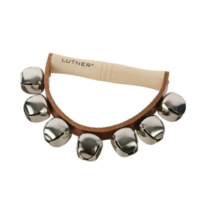 FLT-RT7R Колокольчики (7 шт.) на ручке полукруг на кожаном ремешке, Fleet