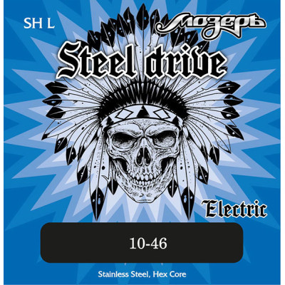 SH-L Steel Drive Комплект струн для электрогитары, сталь, 10-46, Мозеръ