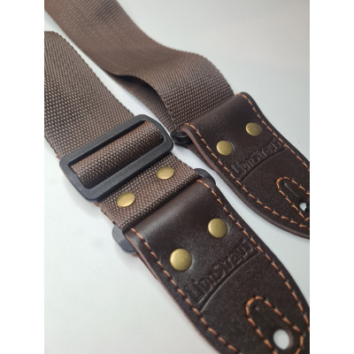 LS.P.C.001 Ремень для гитары, полиэстер, коричневый, LionStraps