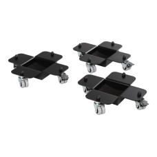 AGPST-2BK Комплект транспортировочных роликов для концертного рояля (3шт), черный, Aurora