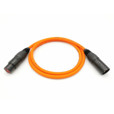 E1-XLR-M-F-0100-3 Кабель микрофонный (балансный), оранжевый, 1м, ZZcable