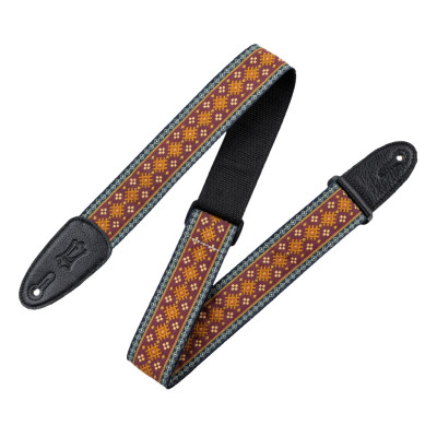 M8HT-26 Original Hootenanny Series Ремень для гитары, жаккард, красный, Levy's