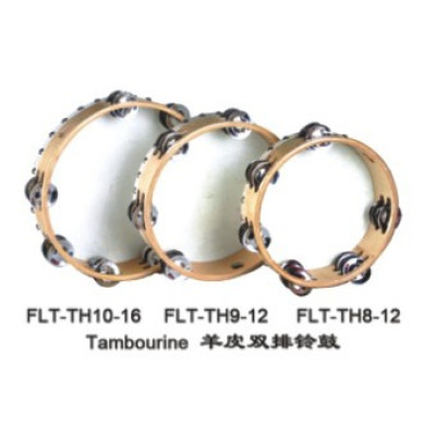 FLT-TH9-12 Тамбурин с кожей с 12 бубенцами Fleet