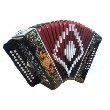 S32XL-A-POBEDA Гармонь "Шуйская" 25х25-III-2, расцветка «Победа», Шуйская гармонь