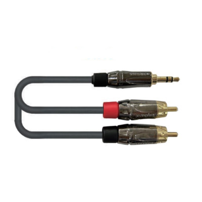 AMC-9 Кабель акустический 3.5мм-2хRCA, 2.7м, Leem