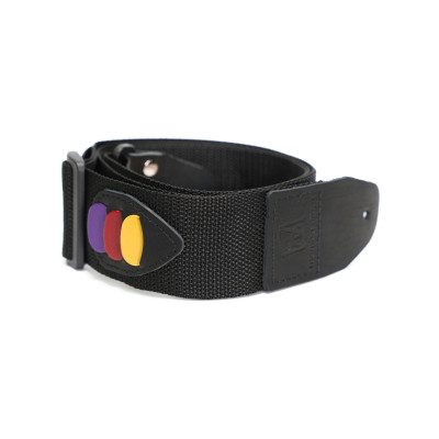 MB5030-078 Ремень для гитары, нейлоновый, черный, Mamba straps