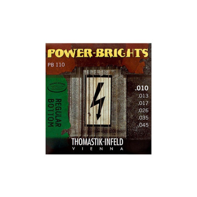 Струны для электрогитары THOMASTIK Power Brights PB110 10-45