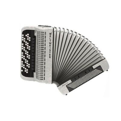 Romance874-IV-120/87-WH Romance 874 Аккордеон кнопочный 87/120/IV/11/5, белый, Weltmeister