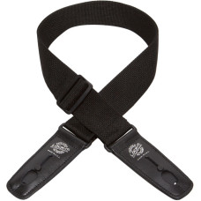 LIS-001-P2-BLK Poly Pro Series Ремень для гитары с блокировкой, чёрный, Lock-It Straps, D'Andrea